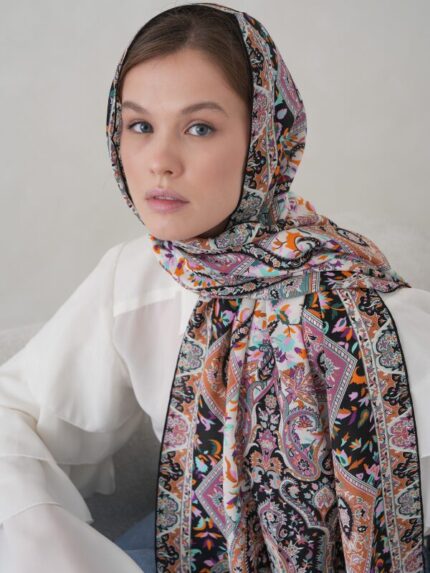 Royal Paisley Krep İpek